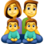family: man, woman, boy, boy on Facebook