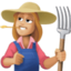woman farmer: medium-light skin tone on Facebook