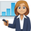 woman office worker: medium-light skin tone on Facebook