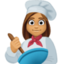woman cook: medium skin tone on Facebook