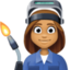 woman factory worker: medium skin tone on Facebook