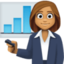 woman office worker: medium skin tone on Facebook
