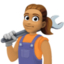 woman mechanic: medium skin tone on Facebook