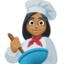 woman cook: medium-dark skin tone on Facebook
