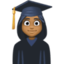 woman student: medium-dark skin tone on Facebook