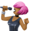 woman singer: medium-dark skin tone on Facebook