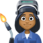 woman factory worker: medium-dark skin tone on Facebook