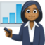 woman office worker: medium-dark skin tone on Facebook