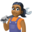 woman mechanic: medium-dark skin tone on Facebook