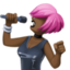 woman singer: dark skin tone on Facebook