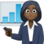 woman office worker: dark skin tone on Facebook