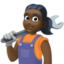 woman mechanic: dark skin tone on Facebook