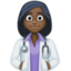 woman health worker: dark skin tone on Facebook