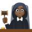 woman judge: dark skin tone on Facebook
