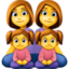 family: woman, woman, girl, girl on Facebook