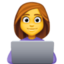 woman technologist on Facebook