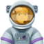 woman astronaut on Facebook