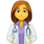 woman health worker on Facebook