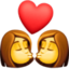 kiss: woman, woman on Facebook