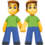 men holding hands on Facebook