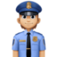 police officer: medium-light skin tone on Facebook