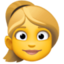woman: blond hair on Facebook