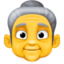 old woman on Facebook