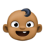 baby: medium-dark skin tone on Facebook