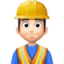 man construction worker: light skin tone on Facebook
