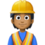 construction worker: medium-dark skin tone on Facebook