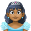 princess: medium-dark skin tone on Facebook