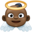 baby angel: dark skin tone on Facebook