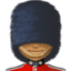 woman guard: medium-dark skin tone on Facebook