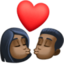 kiss: dark skin tone on Facebook