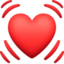 beating heart on Facebook