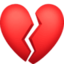 broken heart on Facebook