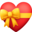 heart with ribbon on Facebook