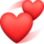 revolving hearts on Facebook