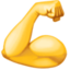 flexed biceps on Facebook