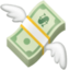 money with wings on Facebook