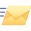 incoming envelope on Facebook