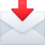 envelope with arrow on Facebook