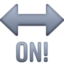 ON! arrow on Facebook