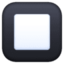 black square button on Facebook