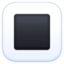 white square button on Facebook