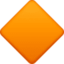 large orange diamond on Facebook