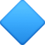 large blue diamond on Facebook
