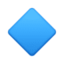 small blue diamond on Facebook