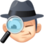 man detective: light skin tone on Facebook