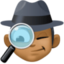 man detective: medium-dark skin tone on Facebook
